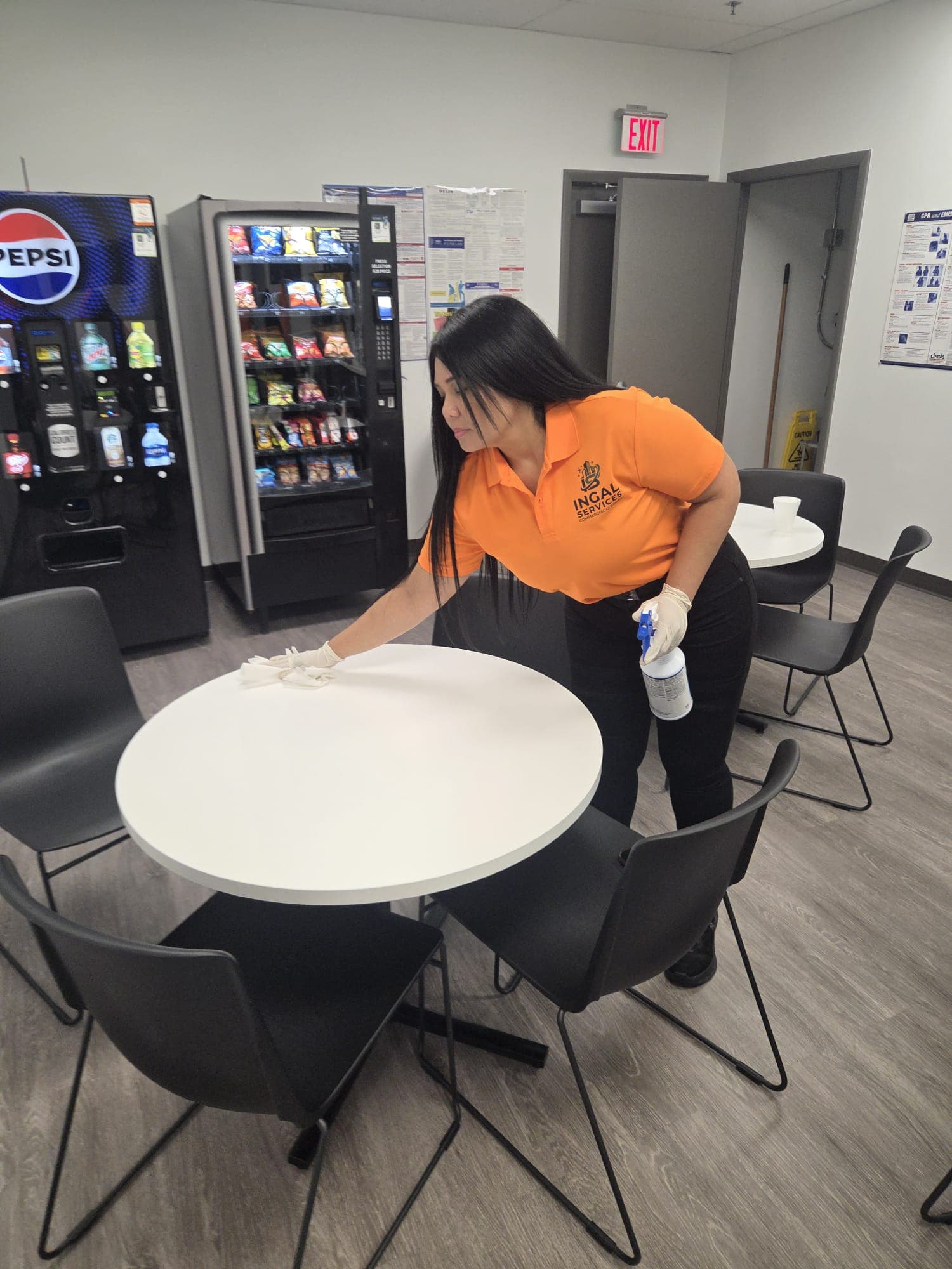 INGAL SERVICES INC crew performing retail cleaning